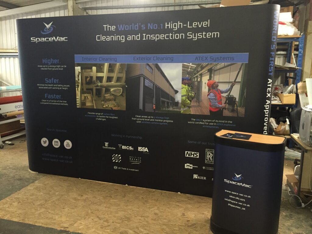 SpaceVac Exhibition Stand for Manchester Cleaning Show
